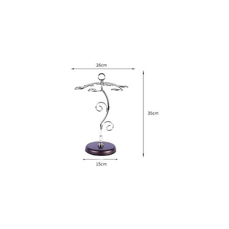 Countertop Wine Glass Rack - Air Drying System - Kitchen Glass Storage Rack - Wine Glass Storage Rack 35 X 25 Cm