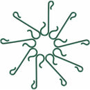 Green Christmas Tree Hooks Christmas Hook Mini Hangers For Christmas Tree, Christmas Wreath, Christmas Vine (200)