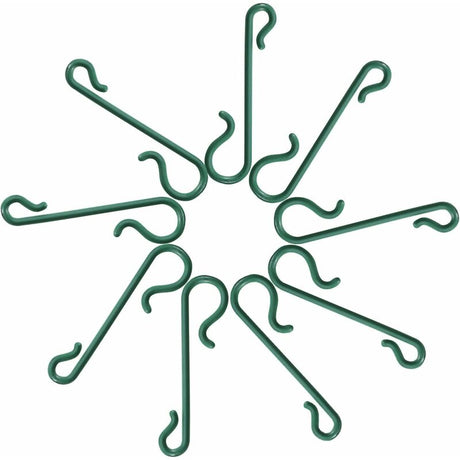 Green Christmas Tree Hooks Christmas Hook Mini Hangers For Christmas Tree, Christmas Wreath, Christmas Vine (200)