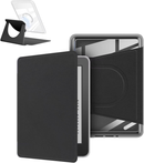 360° Rotating & Detachable Magnetic Case for 6.8" Kindle Paperwhite 11th Generation (2021)  – Auto Wake/Sleep, Hands-Free Stand, Clear Back Cover (black)
