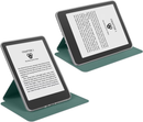 360° Rotating & Detachable Magnetic Case for 6.8" Kindle Paperwhite 11th Generation (2021)  – Auto Wake/Sleep, Hands-Free Stand, Clear Back Cover (Dark Green)