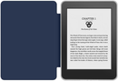 360° Rotating & Detachable Magnetic Case for 7" Kindle Paperwhite 12th Generation (2024)  – Auto Wake/Sleep, Hands-Free Stand, Clear Back Cover (Dark Blue)