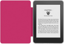360° Rotating & Detachable Magnetic Case for 6.8" Kindle Paperwhite 11th Generation (2021)  – Auto Wake/Sleep, Hands-Free Stand, Clear Back Cover (Rose Red)