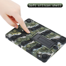 Pop It Fidget Case for Kindle Paperwhite 5 (6.8") - Rainbow Silicone Protective Cover with Stand，Camouflage