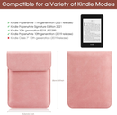 Universal Sleeve Case for 6"，6.8", Kindle Paperwhite/Colorsoft/Signature Edition 2024-2012 Sleeve Bag Pouch Cover for 6-6.8'' Kobo/Tolino/Pocketbook 6-inch ebook Reader,Pink