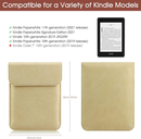 Universal Sleeve Case for 6"，6.8", Kindle Paperwhite/Colorsoft/Signature Edition 2024-2012 Sleeve Bag Pouch Cover for 6-6.8'' Kobo/Tolino/Pocketbook 6-inch ebook Reader,Khaki