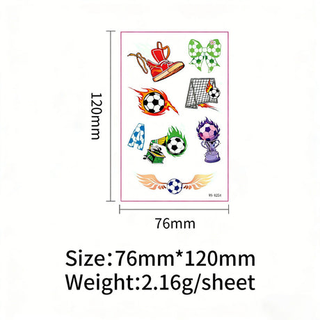 2026 World Cup Glow in the Dark Face Tattoos Waterproof Sweatproof Temporary Stickers 10 Sheets