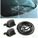 Adjustable 4-hole car wiper arm washer nozzle 8mm/9mm, compatible with Renault Espace 3 windshield washer retrofit.
