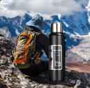 Antibacterial 316 Stainless Steel Vacuum Flask 800ml | Tea Infuser & Insulated Bottle for Hot/Cold Drinks (Black)