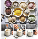 Creami Pints and Lids for Ninja,4 pack Creamy Icecream Containers Cups Jars Tubs Canisters Set,Smoothie Pot Compatible with NC299AMZ & NC300s Series Creamer Ice Cream Maker Machine