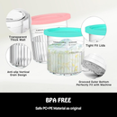 Creami pint ice cream containers and lids for Ninja, 4-piece set of cream ice cream containers/cups/jars/buckets, compatible with NC500/501 series cream ice cream machines.