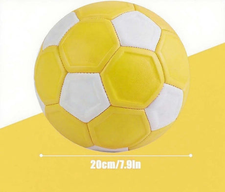 Curved ball for outdoor sports, 20 cm - fun - curved ball - perfect for children - yellow, new - new 2025