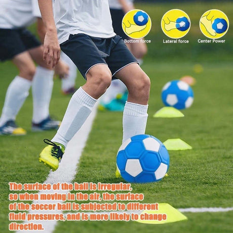 Curved ball for outdoor sports, 20 cm - fun - curved ball - perfect for children - blue - new 2025