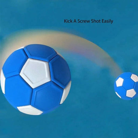 Curved ball for outdoor sports, 20 cm - fun - curved ball - perfect for children - blue - new 2025