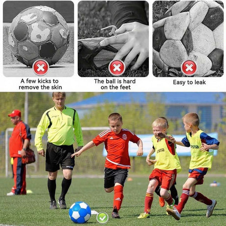 Curved ball for outdoor sports, 20 cm - fun - curved ball - perfect for children - blue - new 2025