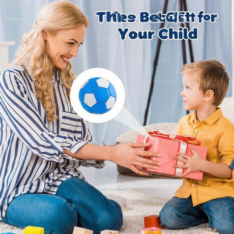 Curved ball for outdoor sports, 20 cm - fun - curved ball - perfect for children - blue - new 2025
