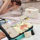 Tassen Women's Toiletry Bags, 3 Pieces, Floral Pattern, Toiletry Bags, Makeup Bags, Portable Toiletry Bags, Large Size, Girls, Modern