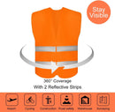 Doodadeals® 2x Adult Safety Vest - Safety Vest - Car - Orange