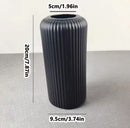 Luxurious Black Vase - Modern Vase - Modern Style - Home Furnishings - Chic - Classic Style - Matte Black Interior - Matte Black Interior - Modern Interior - Classic Model - Vase - Flower Vase - Chic Flower Vase