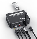 Bluetooth Receiver - Bluetooth Receiver for Audio - BT 5.3 - SPDIF/Optical/RCA Output - B35T - Black