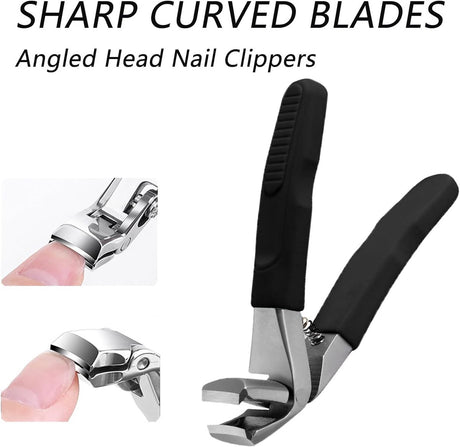 Nail clippers for seniors - Toenail clippers - Nail clippers - Large nail clippers - Premium steel nail clippers - Nail clippers for seniors - Wide toenail clippers - Suitable for men and women