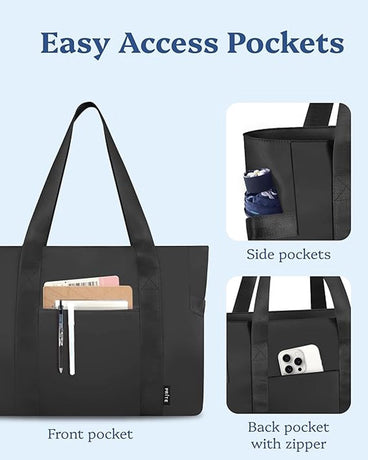 Waterproof shoulder bag for 16-inch laptops for women, ideal for work, school and travel.