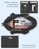 Waterproof shoulder bag for 16-inch laptops for women, ideal for work, school and travel.