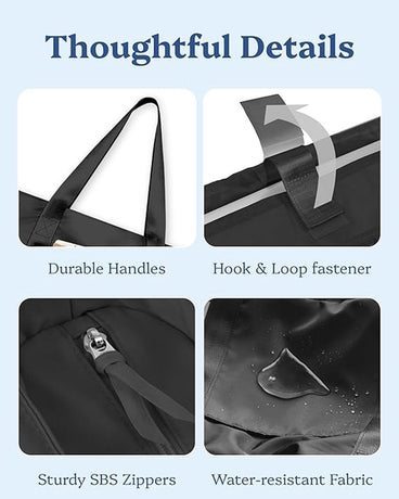 Waterproof shoulder bag for 16-inch laptops for women, ideal for work, school and travel.