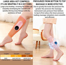 Leg massager - Calf massager - Leg massager for blood circulation -  Cordless massage - Air compression - Relieves leg pain - Adjustable intensity (grey)