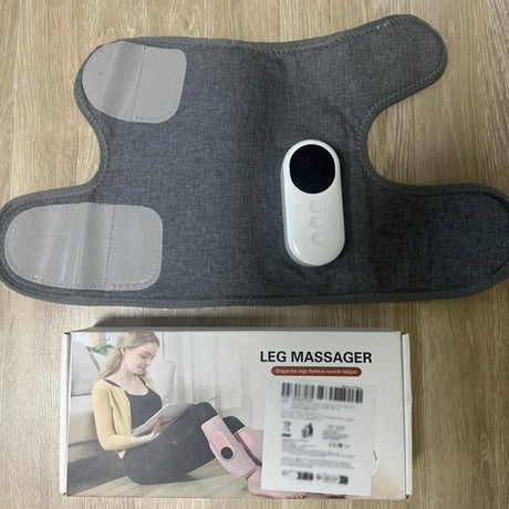 Leg massager - Calf massager - Leg massager for blood circulation -  Cordless massage - Air compression - Relieves leg pain - Adjustable intensity (grey)