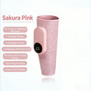 Leg massager - Calf massager - Leg massager for blood circulation -  Cordless massage - Air compression - Relieves leg pain - Adjustable intensity (pink)
