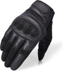 Breathable motorcycle gloves - Black - PU leather - Motorcycling gloves - Size XL - Touchscreen compatible - Protective