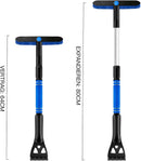 Extendable ice scraper with snow brush - Extra long handle - Telescopic handle - Ice scraper - Snow brush - Car ice scraper - Car window scraper - Snow scraper - Window scraper