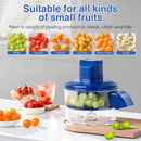 3-in-1 Electric Peeler for Grapes and Garlic - Automatic Peeler - USB Rechargeable Multifunctional Peeler for Small Fruits and Tomatoes - Easy to Use for Home and Commercial Kitchens
