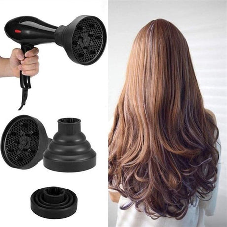 Universal Hair Dryer Diffuser Nozzle - Universal Silicone for Curls, Universal for Brushes