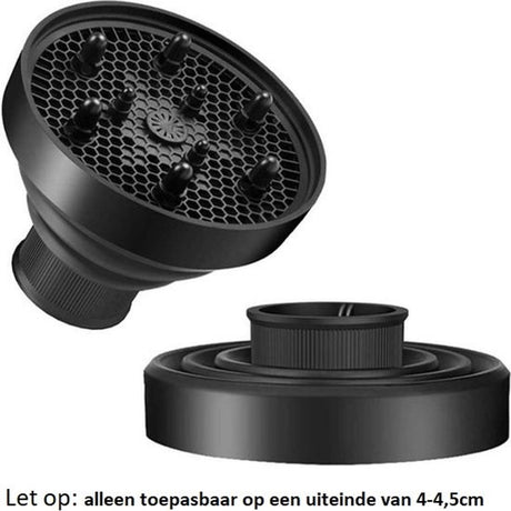 Universal Hair Dryer Diffuser Nozzle - Universal Silicone for Curls, Universal for Brushes