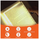 Lampe de lecture plate, lampe de chevet LED , lampe de lecture de livre, lampe de lecture de protection, lampe de lecture de nuit (blanc)