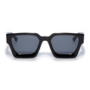 Lunettes de soleil carrées - Lunettes de soleil pour femmes - Lunettes Festival - Lunettes Rave - Lunettes - Monture épaisse - Black