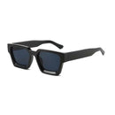Lunettes de soleil carrées - Lunettes de soleil pour femmes - Lunettes Festival - Lunettes Rave - Lunettes - Monture épaisse - Black