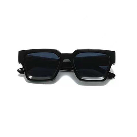 Lunettes de soleil carrées - Lunettes de soleil pour femmes - Lunettes Festival - Lunettes Rave - Lunettes - Monture épaisse - Black