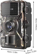 Rechargeable wildlife camera with night vision - 10 x 13.2 cm - IP66 waterproof - 1.3 m range - 1080p - 32 GB SD card included - For wildlife monitoring - For outdoor use