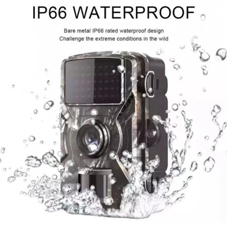 Rechargeable wildlife camera with night vision - 10 x 13.2 cm - IP66 waterproof - 1.3 m range - 1080p - 32 GB SD card included - For wildlife monitoring - For outdoor use