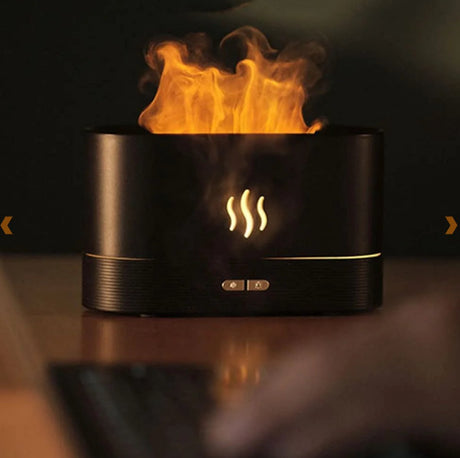 Boostiv® Aroma Diffuser - Humidifier - Aromatherapy - Flame Effect - Aroma Diffuser - Nebulizer