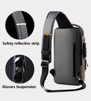 Shoulder Bag - Crossbody Bag - Men's and Women's - Waterproof - Anti-Theft - USB Port -