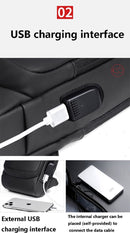 Shoulder Bag - Crossbody Bag - Men's and Women's - Waterproof - Anti-Theft - USB Port -