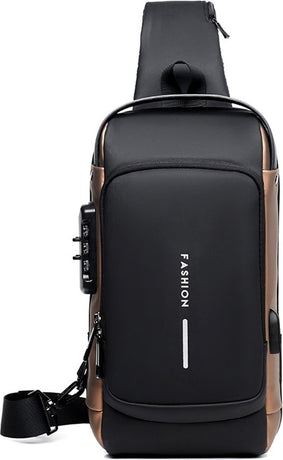 Shoulder Bag - Crossbody Bag - Men's and Women's - Waterproof - Anti-Theft - USB Port -