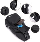 Fanny pack - Shoulder bag - With USB charging port - Men's - Chest bag - Anti-theft - Blue