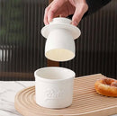 Wit Butter Dish - Butter Dish - Water-Cooled Butter Dish with Water Line - Ceramic Butter Dome for Spreading Butter - Christmas Gift for the Kitchen - Kitchen Baby Clothing Accessories - Kitchen Tools