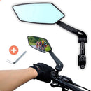 Electric bike rearview mirror, ideal for Father's Day, 360° rotating, compatible with almost all bikes, Allen key included.