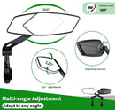 Electric bike rearview mirror, ideal for Father's Day, 360° rotating, compatible with almost all bikes, Allen key included.